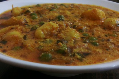 peas and potato curry