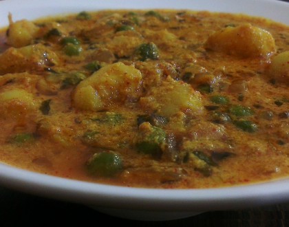 peas and potato curry
